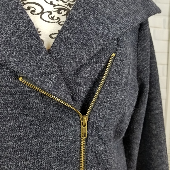 NOT FOR SALE Mystree zip front lined soft jacket pockets fits like XL - Picture 5 of 11